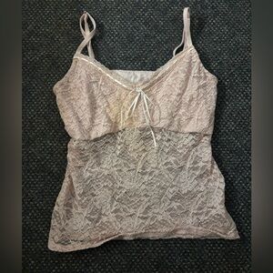 Hollister Lace Camisole in Soft Pink